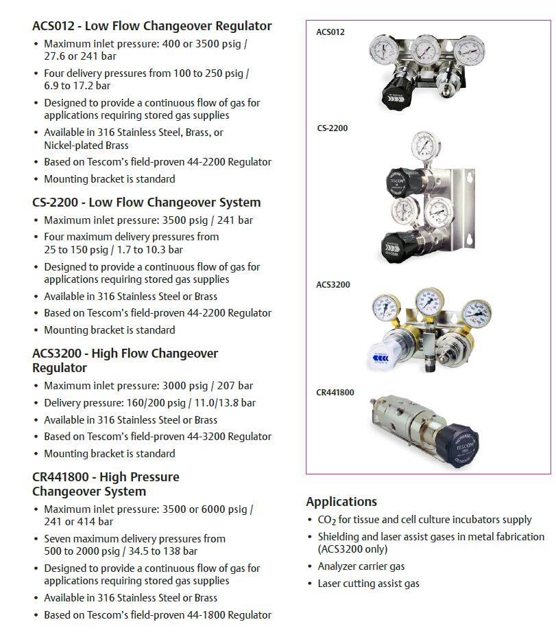 Automatic Changeover Regulators and Systems(图1)